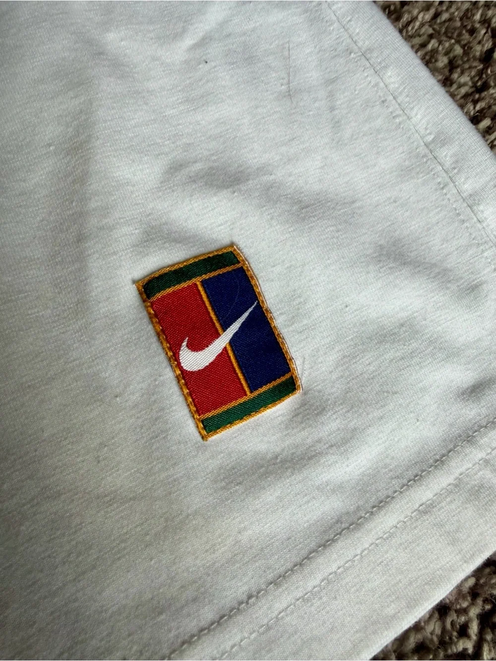 Vintage 90’s Nike White Dri-Fit Tennis Skirt with Court Logo Patch